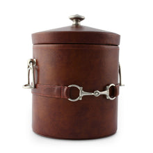 Load image into Gallery viewer, Equestrian Horse Bit Vegan Leather Ice Bucket [Online Only]

