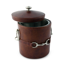 Load image into Gallery viewer, Equestrian Horse Bit Vegan Leather Ice Bucket [Online Only]

