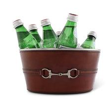Load image into Gallery viewer, Premium Genuine Leather Bit Ice Tub – Sophisticated Beverage Cooler [Online Only]
