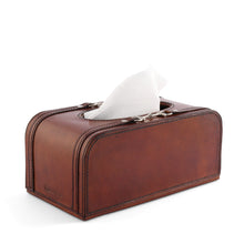 Load image into Gallery viewer, Premium Genuine Leather Bit Tissue Box [Online Only]

