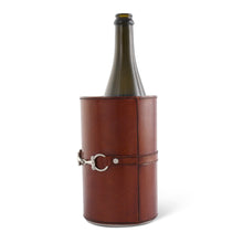 Load image into Gallery viewer, Premium Genuine Leather Bit Wine Bottle Chiller  - Stainless Lined [Online Only]
