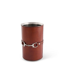 Load image into Gallery viewer, Premium Genuine Leather Bit Wine Bottle Chiller  - Stainless Lined [Online Only]
