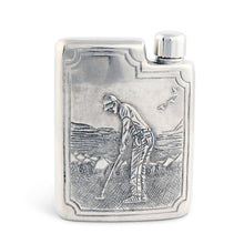 Load image into Gallery viewer, Golfer Pewter Flask [Online Only]
