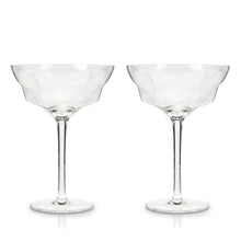 Load image into Gallery viewer, Seneca Faceted Crystal Martini Glasses Set of 2 (Online Only)

