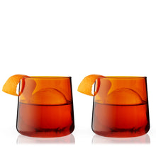 Load image into Gallery viewer, Aurora Amber Cocktail Tumblers, Set of 2 (Online Only)
