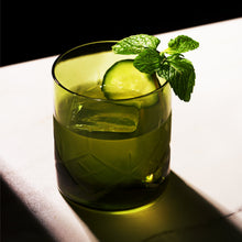 Load image into Gallery viewer, Admiral Crystal Rocks Glasses in Green Set of 2 (Online Only)
