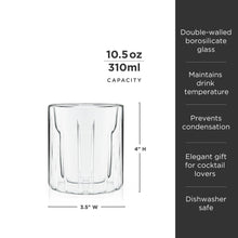 Load image into Gallery viewer, Double-Walled Rocks Glasses Set of 2 (Online Only)
