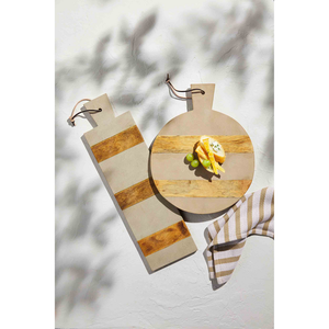 Sandstone & Wood Serving Board (2 shapes)