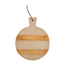 Load image into Gallery viewer, Sandstone &amp; Wood Serving Board (2 shapes)
