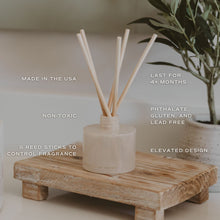 Load image into Gallery viewer, Cashmere and Vanilla White Translucent Tinted Glass Jar Reed Diffuser [Online Only]
