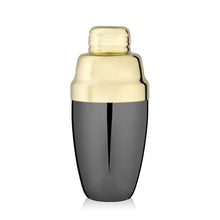 Load image into Gallery viewer, Heavyweight Cocktail Shaker in Black &amp; Gold (Online Only)
