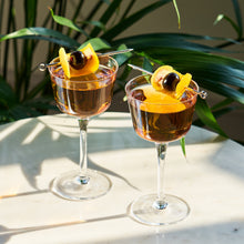 Load image into Gallery viewer, Raye Angled Crystal Nick &amp; Nora Glasses Set of 2 (Online Only)
