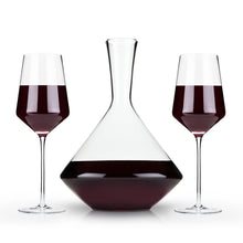 Load image into Gallery viewer, Raye Angled Crystal Bordeaux Decanter &amp; Wine Glass Set (Online Only)
