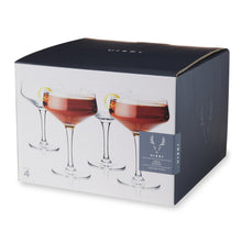 Load image into Gallery viewer, Raye Angled Crystal Coupe Glasses Set of 4 (Online Only)
