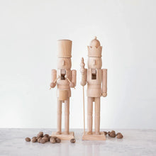 Load image into Gallery viewer, Natural Wood Nutcracker (2 Styles)

