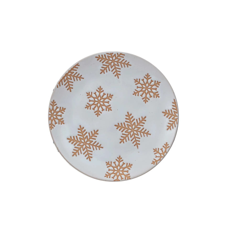 Embossed Snowflake Dish