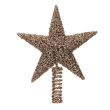 Load image into Gallery viewer, Plastic &amp; Metal Star Tree Topper with Gold Finish

