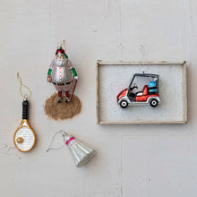 Load image into Gallery viewer, Glass Golf Cart Ornament
