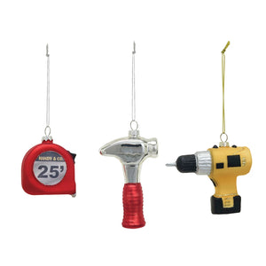 Construction Tool Ornaments (3 styles)