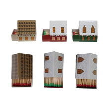 Load image into Gallery viewer, Safety Matches in Holiday House Shaped Matchbox (3 Styles)
