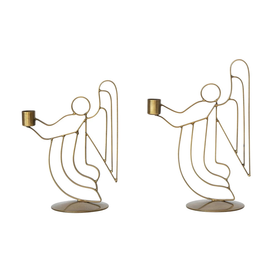 Metal Angel Taper Holders (2 Sizes)