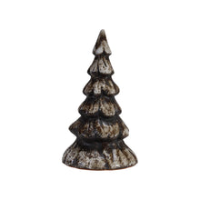 Load image into Gallery viewer, Tall Matte Brown Stoneware Tree with Reactive Glaze
