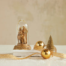 Load image into Gallery viewer, Resin Cloche Holy Family Ornament with LED Light (Batteries Included)
