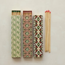 Load image into Gallery viewer, Safety Fireplace Matches in Matchbox with Seasonal Botanical Pattern (3 Styles)
