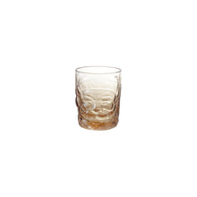 Load image into Gallery viewer, Santa Head Shaped Drinking Glass, Amber
