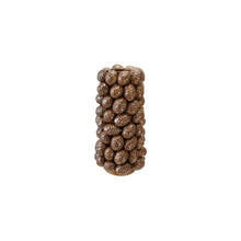 Load image into Gallery viewer, Tall Stoneware Vase with 3D Pinecones (Brown)
