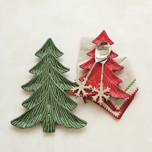 Load image into Gallery viewer, Ceramic Tree Shaped Platter, Green
