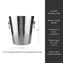 Load image into Gallery viewer, Irving Stainless Steel Hammered Ice Bucket (Online Only)
