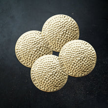 Load image into Gallery viewer, Hammered Brass Coasters Set of 4 (Online Only)
