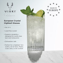 Load image into Gallery viewer, Reserve Milo Crystal Highball Glasses Set of 4 (Online Only)

