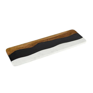 Marble & Wood Tri Color Board (2 Sizes)