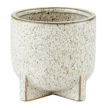 Load image into Gallery viewer, Footed Speckled Planter
