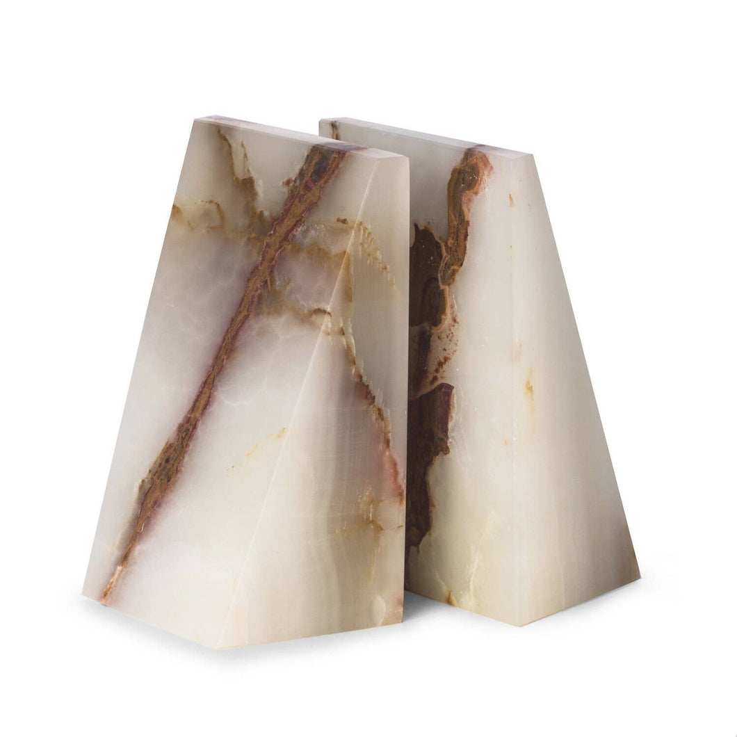 Marble Wedge Bookends (3 Colors)