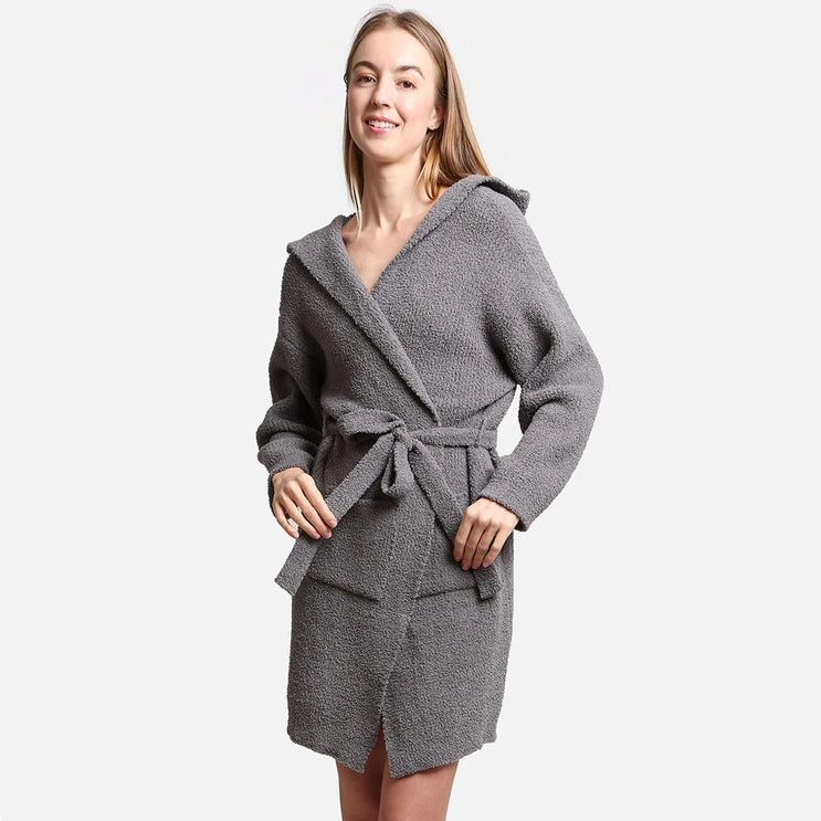 Micro-fiber Hooded Robe (3 colors)