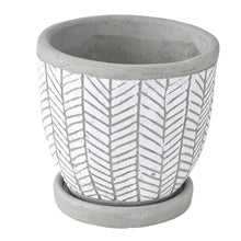 Load image into Gallery viewer, Herringbone Ceramic Planter (2 Colors)
