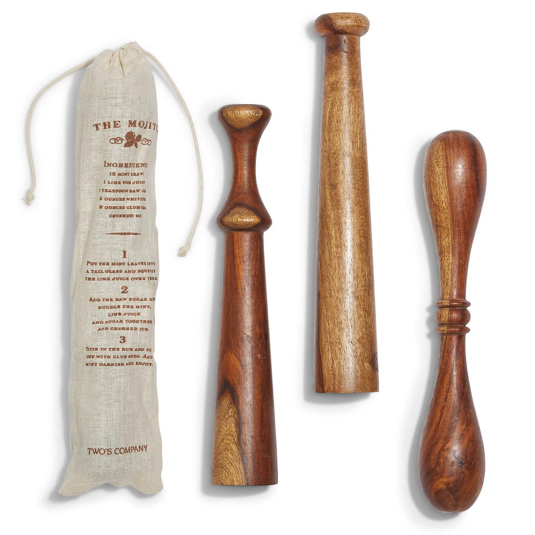 Wooden Muddler (3 Styles)