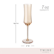 Load image into Gallery viewer, Amber Tulip Champagne Flute
