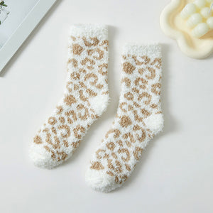 Leopard Patterned Winter Socks