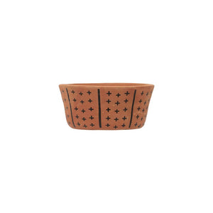 Black Round Clay Pot