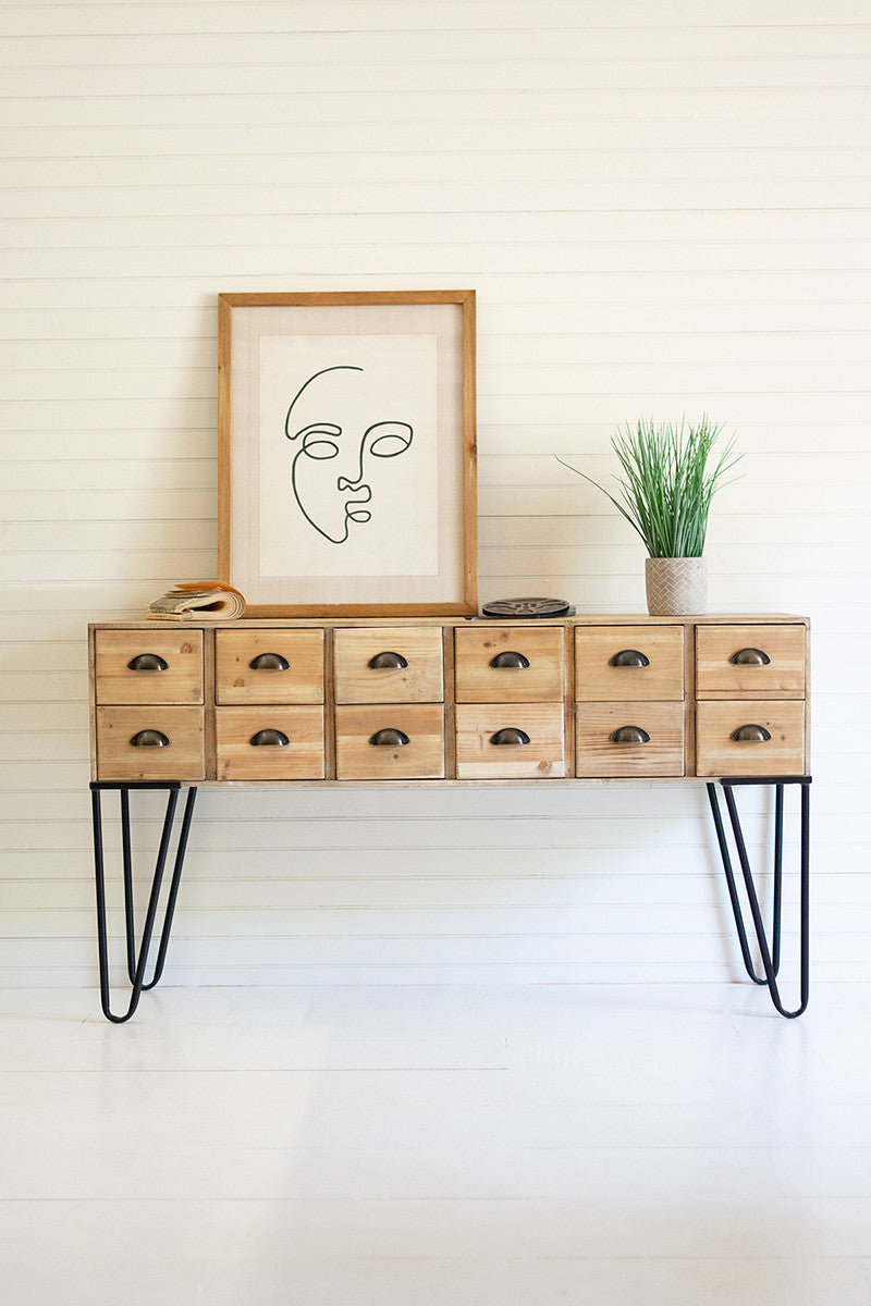 Console Chest of 12 Drawers