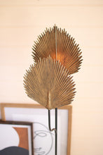 Load image into Gallery viewer, Floor Lamp with Antique Gold Leaves Detail
