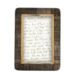 Brown & Brass Bone Photo Frame