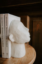 Load image into Gallery viewer, Set of Gray Resin Face Bookends
