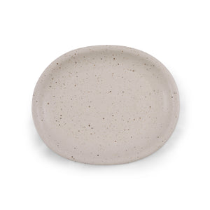 Oval Speckled Ceramic Platter, Sm