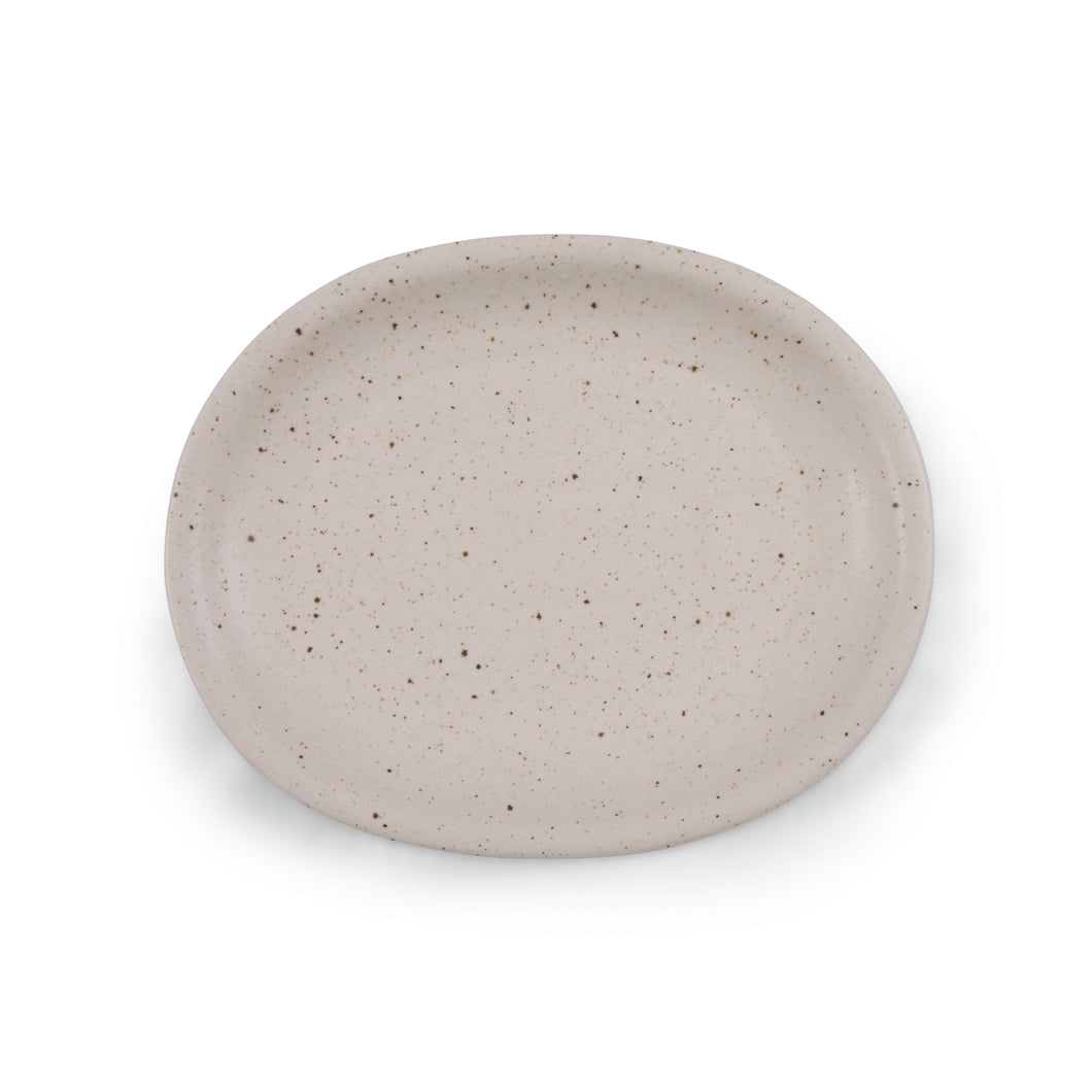 Oval Speckled Ceramic Platter, Sm