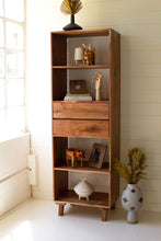 Load image into Gallery viewer, Two Drawer Acacia Wood Cabinet
